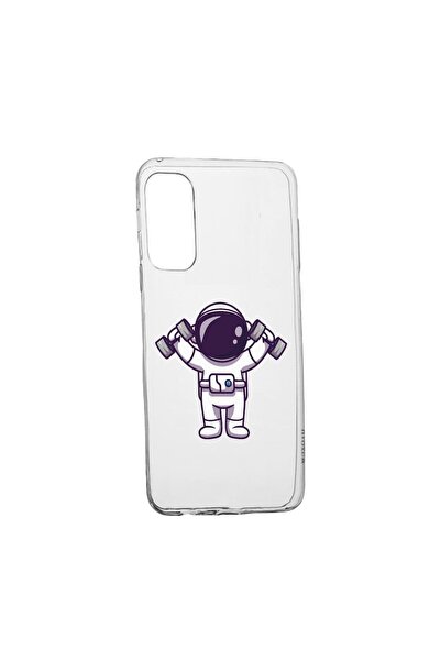 bestcase Θήκη σιλικόνης συμβατή με Samsung Galaxy A52s 5G, Astronaut Gym, ανθ...