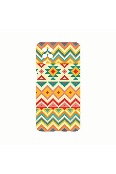 bestcase Θήκη σιλικόνης, Συμβατή με Samsung Galaxy A12, Αζτέκικο σχέδιο, Ανθε...