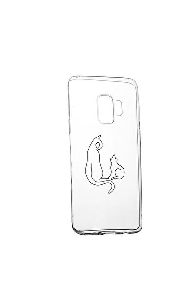 bestcase Θήκη σιλικόνης συμβατή με Samsung Galaxy S9 Plus, Αφηρημένη Γάτα, αν...