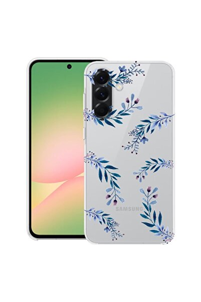 bestcase Θήκη για Samsung Galaxy S25 FE με σχέδιο μπλε λουλουδιών, Διαφανής Λ...