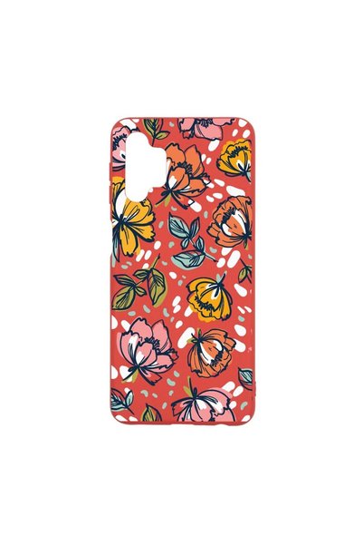 bestcase Силиконов калъф, съвместим със Samsung Galaxy A32 5G, Цветя - Пастел...
