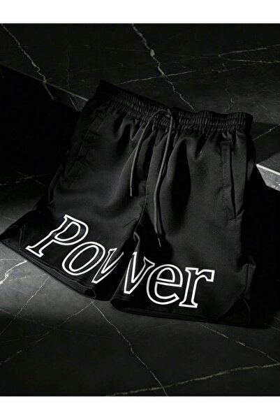 CLASSY.MODA Unisex γραφικά τυπωμένα μαύρα σορτς Streetwear Άνετη εφαρμογή