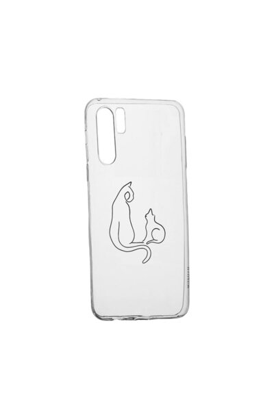 bestcase Θήκη σιλικόνης συμβατή με Samsung Galaxy Note 10 Plus, Αφηρημένη Γάτ...