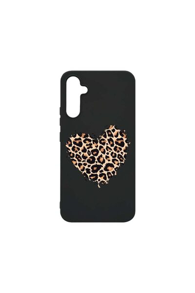 bestcase Θήκη, Συμβατή με Samsung Galaxy A34, Καρδιά Λεοπάρδαλης, Λεπτή 0.8MM...