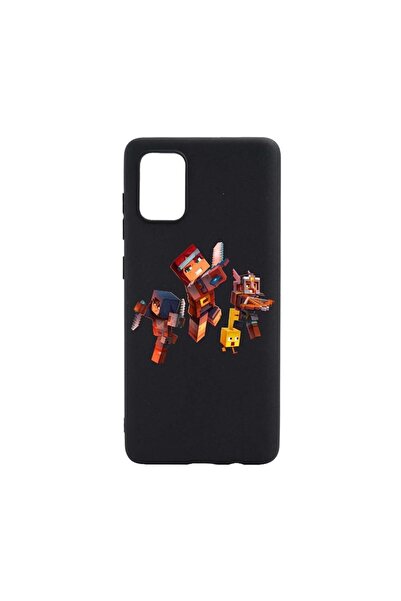 bestcase Θήκη σιλικόνης συμβατή με Samsung Galaxy A52s 5G, Minecraft, ανθεκτι...