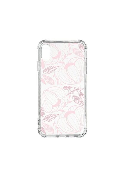 bestcase Husă Antișoc din Silicon Compatibilă cu Apple iPhone XR, Flori Roz, ...