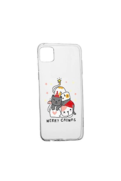 bestcase Husa Silicon, Compatibila Cu Samsung Galaxy M22, Merry Catmas, rezis...