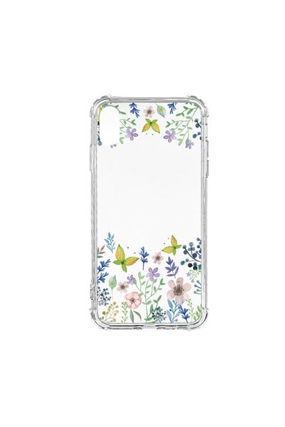bestcase Husă Antișoc din Silicon Compatibilă cu Apple iPhone XR, Fluturi și ...