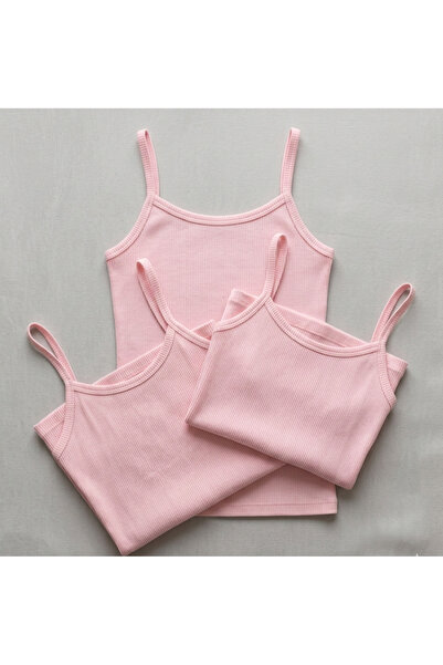 Shine Elagance Black and White Color Rope Strap Vertical Striped 3-Pack Camis...