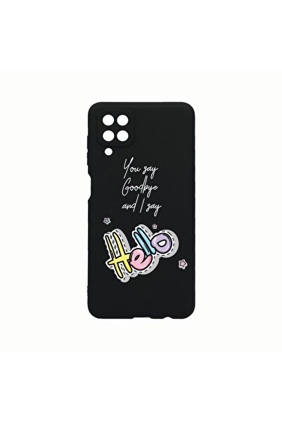 bestcase Θήκη Σιλικόνης, Συμβατή με Samsung Galaxy A12, Σχέδιο  "Say Hello ",...