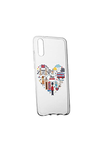 bestcase Θήκη σιλικόνης συμβατή με Samsung Galaxy A13, Αγαπώ το Λονδίνο, ανθε...