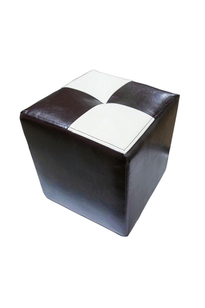 Nefmob design Επενδυμένο κυβικό σκαμπό, 33Χ33Χ37, υλικό από οικολογικό δέρμα