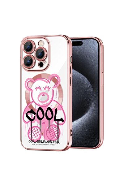 bestcase Husa Luxury MagSafe, Συμβατό με Apple iPhone 15 Pro Max, Αρκουδάκι C...