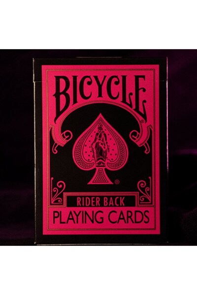 OyuncaklarÜlkesi مجموعة بطاقات لعب فاخرة من Bicycle Reverse (وردي) قابلة للتجميع