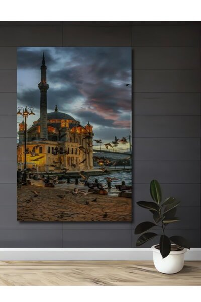 Teona Ahşap Διακοσμητικός πίνακας από καμβά και ξύλο με περιστέρια του Τζαμιο...