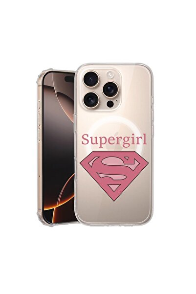 bestcase ¬Æ Husa pentru Apple iPhone 16 Pro, MagSafe Anti Shock, Supergirl, P...
