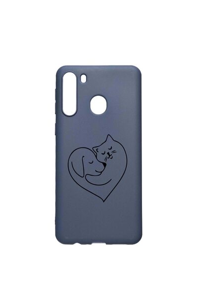 bestcase Θήκη σιλικόνης συμβατή με Samsung Galaxy A21, Σχέδιο Αγάπη Σκύλου κα...