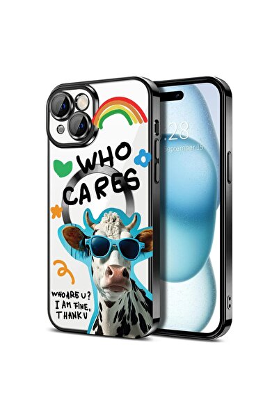 bestcase Θήκη MagSafe πολυτελείας, Συμβατή με Apple iPhone 14 Plus, Crazy Cow...