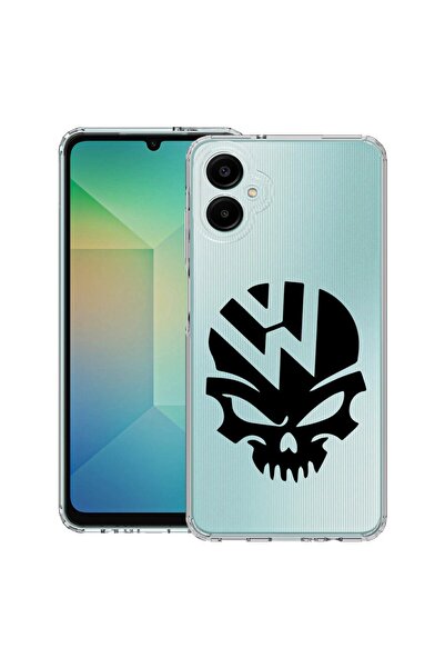 bestcase Калъф за Samsung Galaxy A06 5G, Удароустойчив 1.5ММ, VW Череп, Защит...