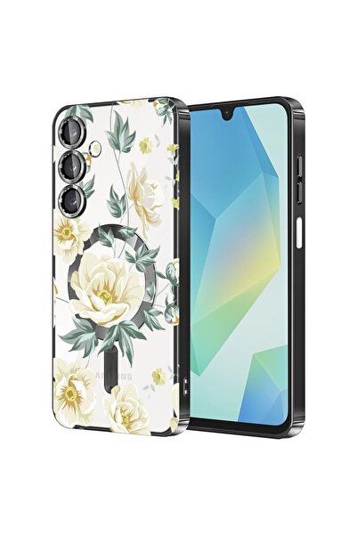 bestcase Πολυτελής Θήκη MagSafe, Συμβατή με Samsung Galaxy A35, Φλοράλ Σχέδιο...