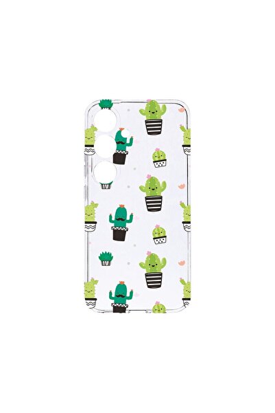 bestcase Διαφανής Θήκη Σιλικόνης 2MM, Συμβατή με Samsung Galaxy S24, Κάκτος, ...