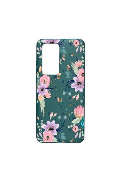 bestcase Husa Silicon Flowers, compatibila cu Samsung Galaxy M02s, rezistenta...