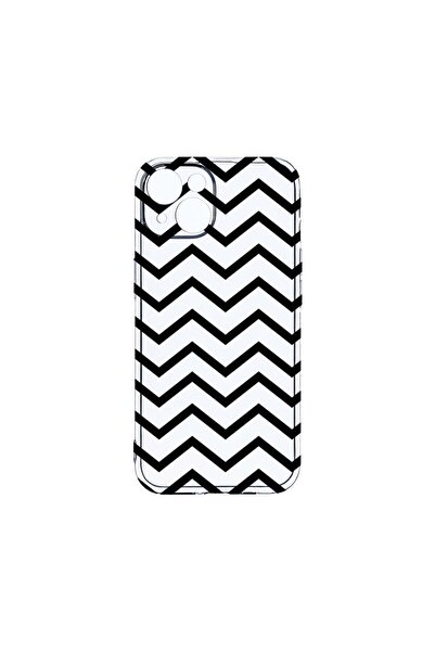 bestcase Husa Clear Silicon 2MM, Compatibila Cu Apple iPhone 14, Zebra Line, ...