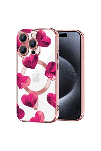 bestcase Husa Luxury MagSafe, Συμβατό με Apple iPhone 14 Pro Max, Σχέδιο καρδ...