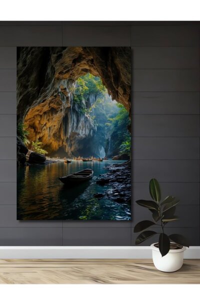 Teona Ahşap Ανακάλυψη Μυστηριώδους Σπηλαίου, Ξύλινο Διακοσμητικό Τραπέζι με Ε...