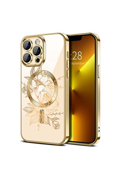 bestcase Πολυτελής Θήκη MagSafe, Συμβατή με Apple iPhone 13 Pro Max, Ροζ Χρυσ...