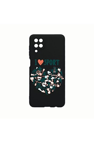 bestcase Θήκη Σιλικόνης, Συμβατή με Samsung Galaxy A12, Λατρεύω το Σπορ, Ανθε...
