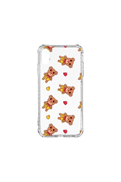 bestcase Αντικραδασμική Θήκη 1.5MM, Συμβατή με Apple iPhone XR, Σχέδιο Αρκουδ...
