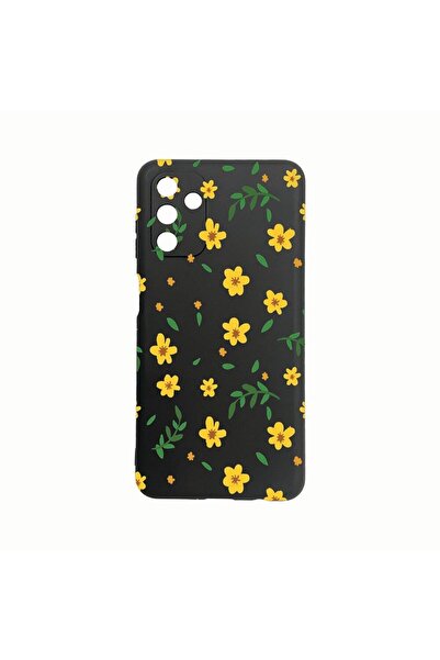 bestcase Θήκη σιλικόνης, Συμβατή με Samsung Galaxy A04s, Μικρά κίτρινα λουλού...