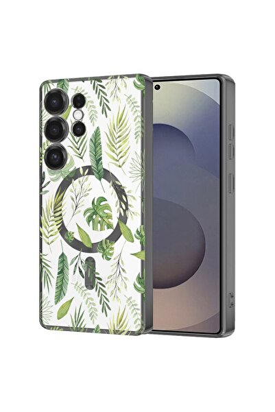 bestcase Πολυτελής Θήκη MagSafe, Συμβατή με Samsung Galaxy S24 Ultra, Βοτανικ...