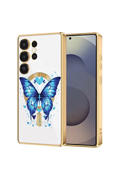 bestcase Πολυτελής Θήκη MagSafe, Συμβατή με Samsung Galaxy S24 Ultra, Μπλε Πε...