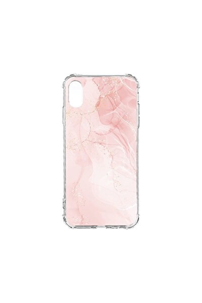 bestcase Husa Anti Shock 1.5MM, compatibilă cu Apple iPhone XR, Marmură Roz P...