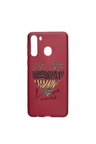 bestcase Husa Silicon Compatibila cu Samsung Galaxy A21, Love Is Wild, rezist...