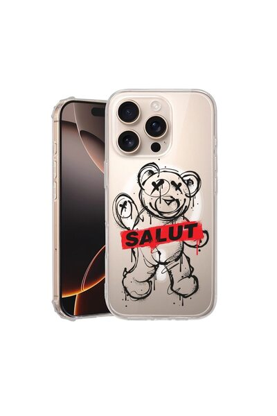 bestcase Θήκη για Apple iPhone 16 Pro, MagSafe Αντικραδασμική, Αρκουδάκι Hell...
