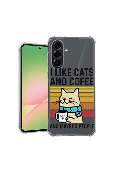 bestcase Θήκη για Samsung Galaxy S24 FE, Αντικραδασμική 1.5MM, Γάτες και Καφέ...