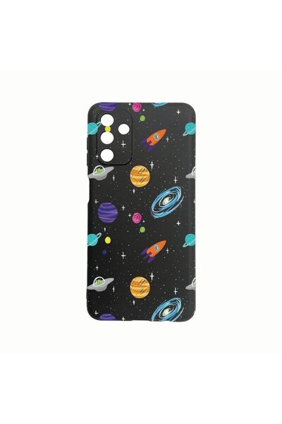 bestcase Θήκη Σιλικόνης, Συμβατή με Samsung Galaxy A04s, Σχέδιο Σύμπαν, Πλανή...