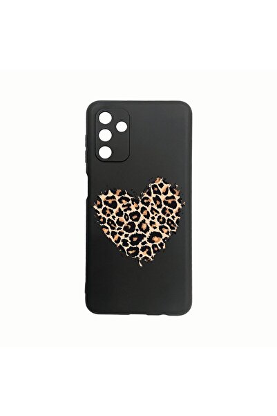 bestcase Θήκη Σιλικόνης, Συμβατή με Samsung Galaxy A04s, Σχέδιο Καρδιά Λεοπάρ...