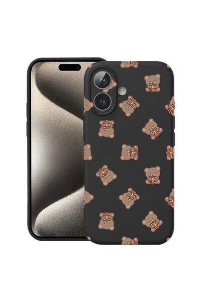 bestcase Husă pentru Apple iPhone 17 cu design cu model de ursuleț de pluș, s...