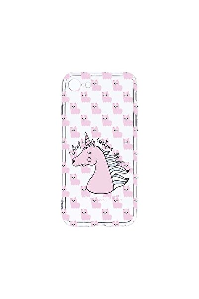 bestcase Husa Clear Silicon 2MM, Compatibila Cu Apple iPhone SE 2, Unicorn - ...