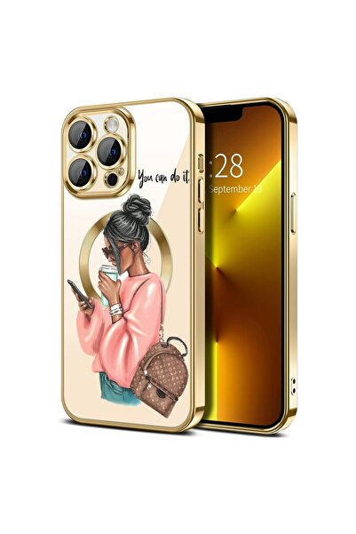 bestcase Πολυτελής Θήκη MagSafe, Συμβατή με Apple iPhone 13 Pro, Κορίτσι που ...