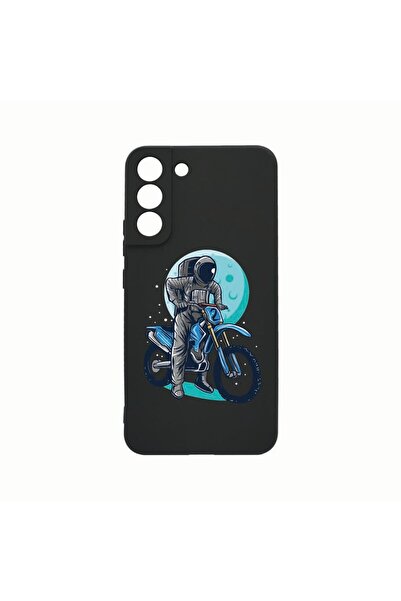 bestcase Husa Silicon, Compatibila cu Samsung Galaxy S21, Astronaut Biker, Re...