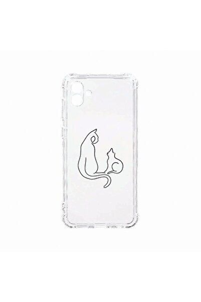 bestcase Αντικραδασμική Θήκη, Συμβατή με Samsung Galaxy A04, Αφηρημένη Γάτα, ...