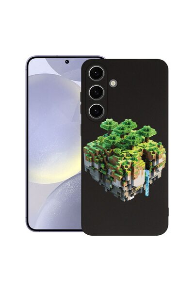 bestcase Θήκη για Samsung Galaxy S25, Premium Λεπτή Σιλικόνη 1.2MM, Minecraft...