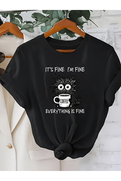 gencerco Μπλουζάκι Premium Oversize με την εκτύπωση της χαριτωμένης γάτας που...