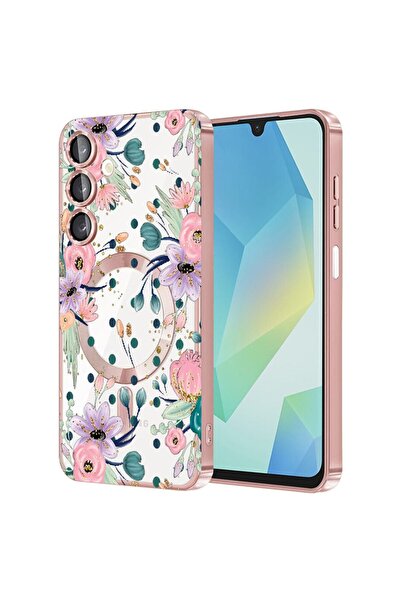 bestcase Πολυτελής Θήκη MagSafe, Συμβατή με Samsung Galaxy A36, Συλλογή Λουλο...