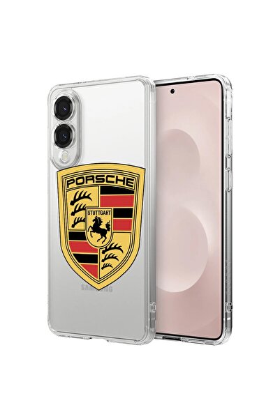 bestcase Калъф за Samsung Galaxy S25 Edge, Удароустойчив 1.5ММ, Porsche, Защи...